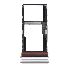 Single Sim Card Tray For Motorola Moto G51 5G (XT2171 / 2021) (Bright Silver)