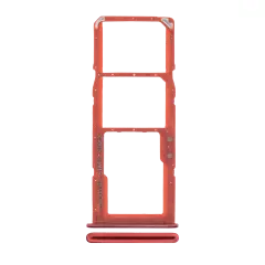 Dual Sim Card Tray For Samsung Galaxy A71 (A715 / 2020) (Red)