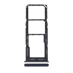 Dual Sim Card Tray For Samsung Galaxy A12 (A125 / 2020) (Black)