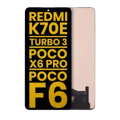 OLED Assembly Without Frame For Xiaomi Redmi K70E / Turbo 3 / Poco X6 Pro / Poco F6 (Refurbished) (All Colors)