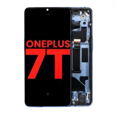 OLED Assembly With Frame For OnePlus 7T (Aftermarket Plus) (Glacier Blue)