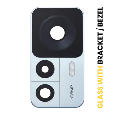 Back Camera Lens With Bracket / Bezel Fo Xiaomi 12T (2 Piece Set) (Blue)