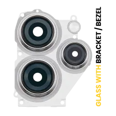 Back Camera Lens With Bracket / Bezel For Xiaomi Redmi 12 4G (Polar Silver)