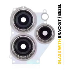 Back Camera Lens With Bracket / Bezel For Xiaomi Redmi Note 12R (Blue)
