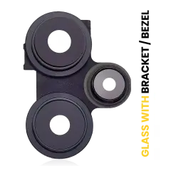 Back Camera Lens With Bracket / Bezel For Xiaomi Redmi Note 12 Turbo / Poco F5 (Black)