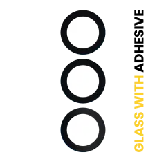 Back Camera Lens (Glass Only) With Adhesive For Samsung Galaxy S24 FE 5G (3 Piece Set)