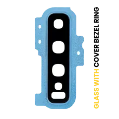 Back Camera Lens With Cover Bezel Ring For Samsung Galaxy S10 Plus (Prism Blue)