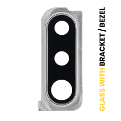 Back Camera Lens With Bracket / Bezel For Samsung Galaxy A30s (A307 / 2019) (Silver)