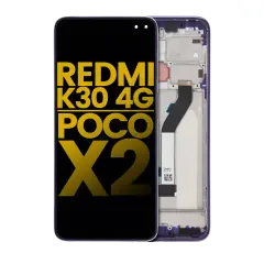 LCD Assembly With Frame For Xiaomi Redmi K30 4G / Poco X2 (Refurbished) (Purple)