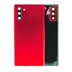 Back Cover Glass With Camera Lens For Samsung Galaxy Note 10 (Service Pack) (Aura Red)