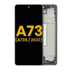 OLED Assembly With Frame For Samsung Galaxy A73 (A735 / 2022) (Refurbished) (Gray)