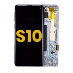 OLED Assembly With Frame For Samsung Galaxy S10 (Refurbished) (Prism Blue)