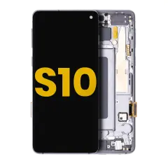 OLED Assembly With Frame For Samsung Galaxy S10 (Refurbished) (Prism / Ceramic Black)
