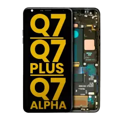 LCD Assembly With Frame For LG Q7 / Q7 Plus / Q7 Alpha (Refurbished) (Aurora Black)