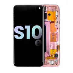 OLED Assembly With Frame For Samsung Galaxy S10E (Service Pack) (Flamingo Pink)