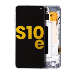 OLED Assembly With Frame For Samsung Galaxy S10E (Refurbished) (Prism White)
