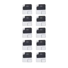 Flash Light / Power Flex Bracket With Microphone Mesh For iPhone 12 (Black) (10 Pack)
