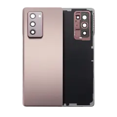 Back Cover Glass With Camera Lens For Samsung Galaxy Z Fold 2 5G (Service Pack) (Mystic Bronze)