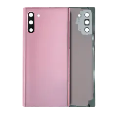 Back Cover Glass With Camera Lens For Samsung Galaxy Note 10 (Service Pack) (Aura Pink)