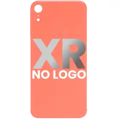 Back Cover Glass For iPhone XR (No Logo) (Coral)