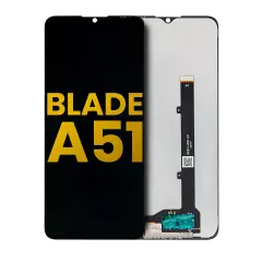 LCD Assembly Without Frame For ZTE Blade A51 (Refurbished) (Black)