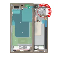Mid-Frame Housing For Samsung Galaxy S24 Ultra 5G  (International version) (Service Pack) (Titanium Yellow)