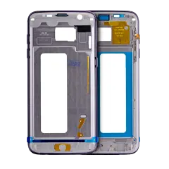 Mid-Frame Housing For Samsung Galaxy S7 Edge (With Small Parts) (Black)