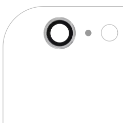 Back Camera Lens For iPhone 6 Plus / 6S Plus (Silver) (10 Pack) (Real Sapphire l Premium)