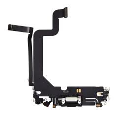 Charging Port Flex Cable For iPhone 14 Pro Max (Used OEM Pull) (Space Black)