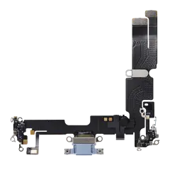 Charging Port Flex Cable For iPhone 14 Plus (Premium) (Blue)