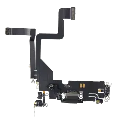 Charging Port Flex Cable For iPhone 14 Pro (Premium) (Space Black)