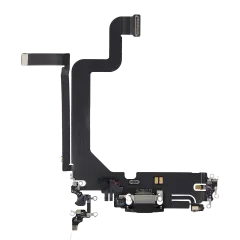 Charging Port Flex Cable For iPhone 14 Pro Max (Premium) (Space Black)