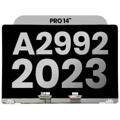 Complete LCD Display Assembly For MacBook Pro 14" A2992 (2023)  (Used OEM Pull: Grade B) (Space Black)
