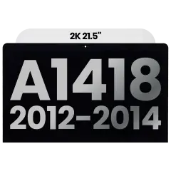 Complete LCD Display Assembly For iMac 21.5" 2K A1418 (2012-2014) (LM215WF3 SDD1 / D2 / D3) (Used OEM Pull: Grade A)