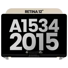 Complete LCD Display Assembly For MacBook 12" A1534 (2015) (Used OEM Pull: Grade A) (Gold)