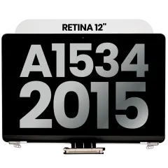 Complete LCD Display Assembly For MacBook 12" A1534 (2015) (Used OEM Pull: Grade A) (Silver)