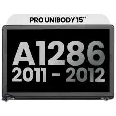 Complete LCD Display Assembly For MacBook Pro  15" A1286 (2011-2012) (Used OEM Pull: Grade B) (Glossy)