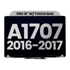Complete LCD Display Assembly For MacBook Pro 15" A1707 (2016-2017) (Used OEM Pull: Grade A) (Space Gray)