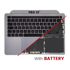 Top Case Assembly With Battery And Keyboard For MacBook Pro 13"  A2338 (2020)  / (Space Gray) (UK Keyboard)