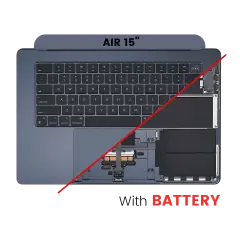 Top Case Assembly With Battery And Keyboard For MacBook Air 15" (A2941 / Mid 2023) (US Keyboard) (Midnight)