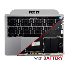Top Case Assembly With Battery And Keyboard For MacBook Pro 13" A1706 (2016-2017) (US Keyboard) (Space Gray)