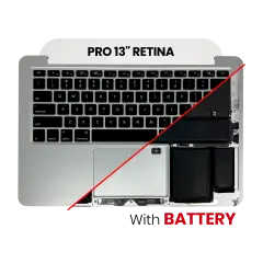 Top Case Assembly With Battery And Keyboard For MacBook Pro 13" A1425 (2012-2013) (US Keyboard) (Used OEM Pull: Grade New)