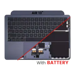 Top Case with Battery and Keyboard For MacBook Air 13" A2681 (2022) (US Keyboard) (Midnight)