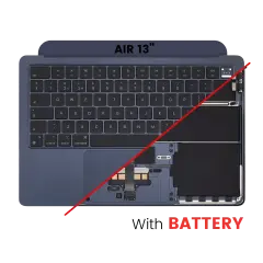 Top Case with Battery and Keyboard For MacBook Air 13" A2681 (2022) (UK Keyboard) (Midnight)