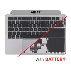Top Case with Battery and Keyboard For MacBook Air 13" A2681 (2022) (UK Keyboard) (Space Gray)