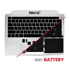 Top Case Assembly With Battery And Keyboard MacBook Pro 13" A2289 (2020) (US Keyboard) (Silver)