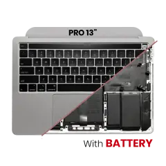 Top Case Assembly With Battery And Keyboard For MacBook Pro 13" A2251 (2020) (US Keyboard) (Silver)