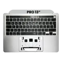 Top Case With Keyboard For MacBook Pro 13" A2251 (2020) (UK Keyboard) (Silver)