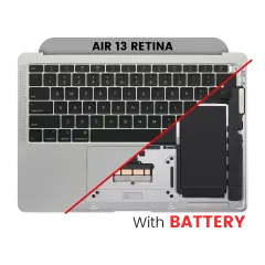 Top Case With Keyboard & Battery For MacBook Air 13" A1932 (2018 / 2019) (US English) (Used OEM Pull: Grade New) (Space Gray)