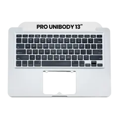 Top Case With Keyboard For MacBook Unibody 13" (A1278 / Mid 2009 / Mid 2010) (US English) (Used OEM Pull: Grade B)
